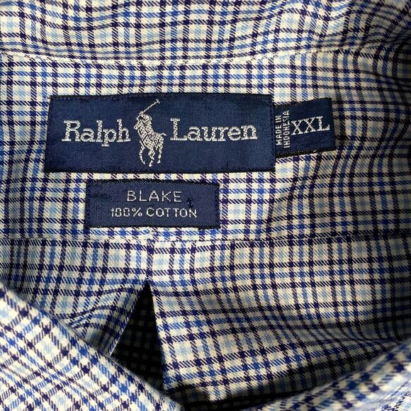 Ralph Lauren Mens 2XL Blake Oxford Long Sleeve Button Shirt Relaxed Fit Cotton - Picture 5 of 10
